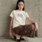 Sassy & Stressed Y2K Raglan Babytee - Soft Cream