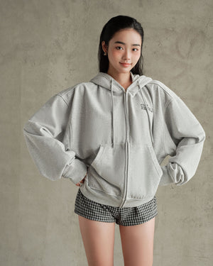 Signature Boxy Zip Hoodie