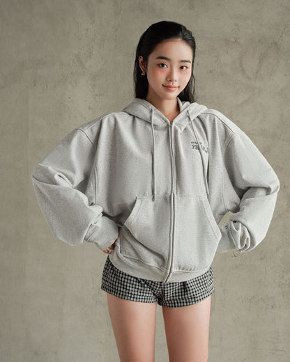 Signature Boxy Zip Hoodie